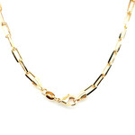 Gold Plated Paper Clip Chain, Fashion