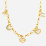 Gold Plated 16-18" Charm Chain, Fashion