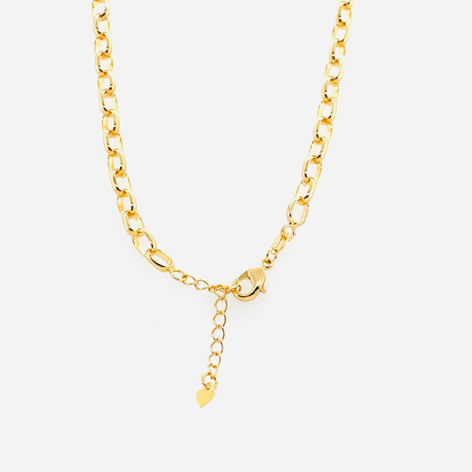 Gold Plated 16-18" Charm Chain, Fashion
