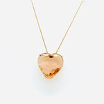 Gold Plated Heart Shape Pendant, Fashion