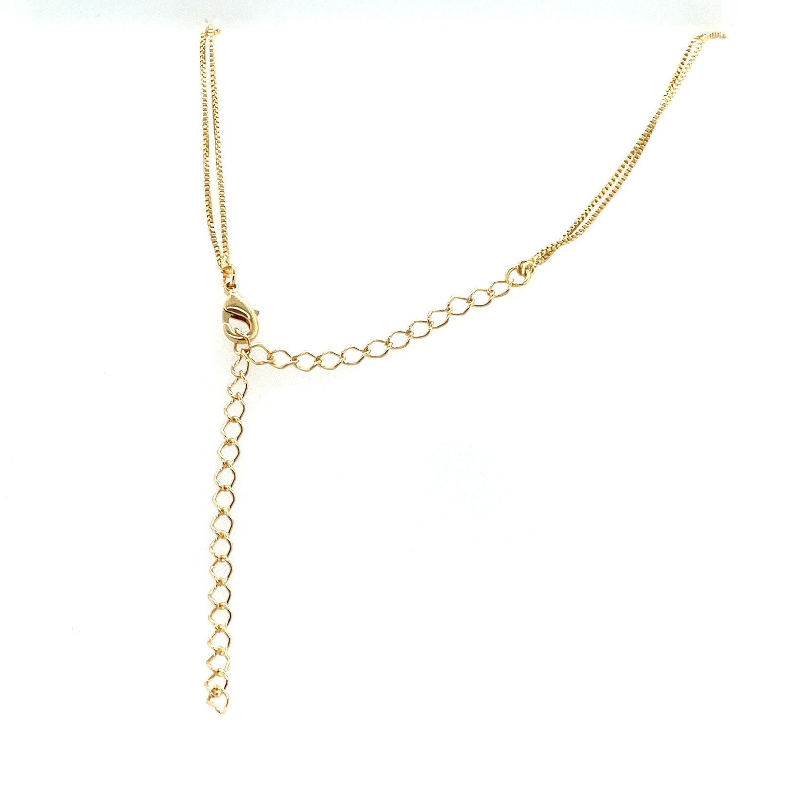 Gold Plated Double Heart Chain, Fashion