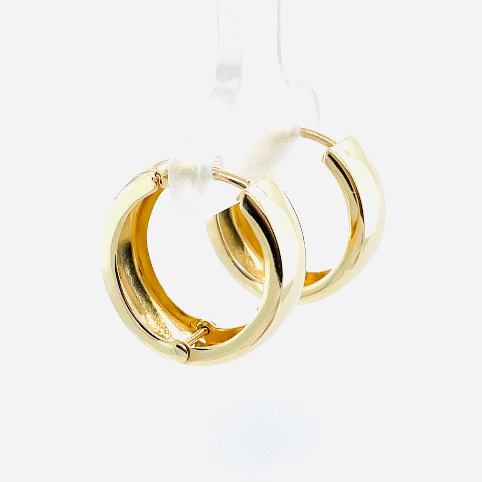 14Kt Yellow Gold Etched Earrings