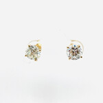 14 Kt YG Lab Diamond Earrings 2.19 Ctw
