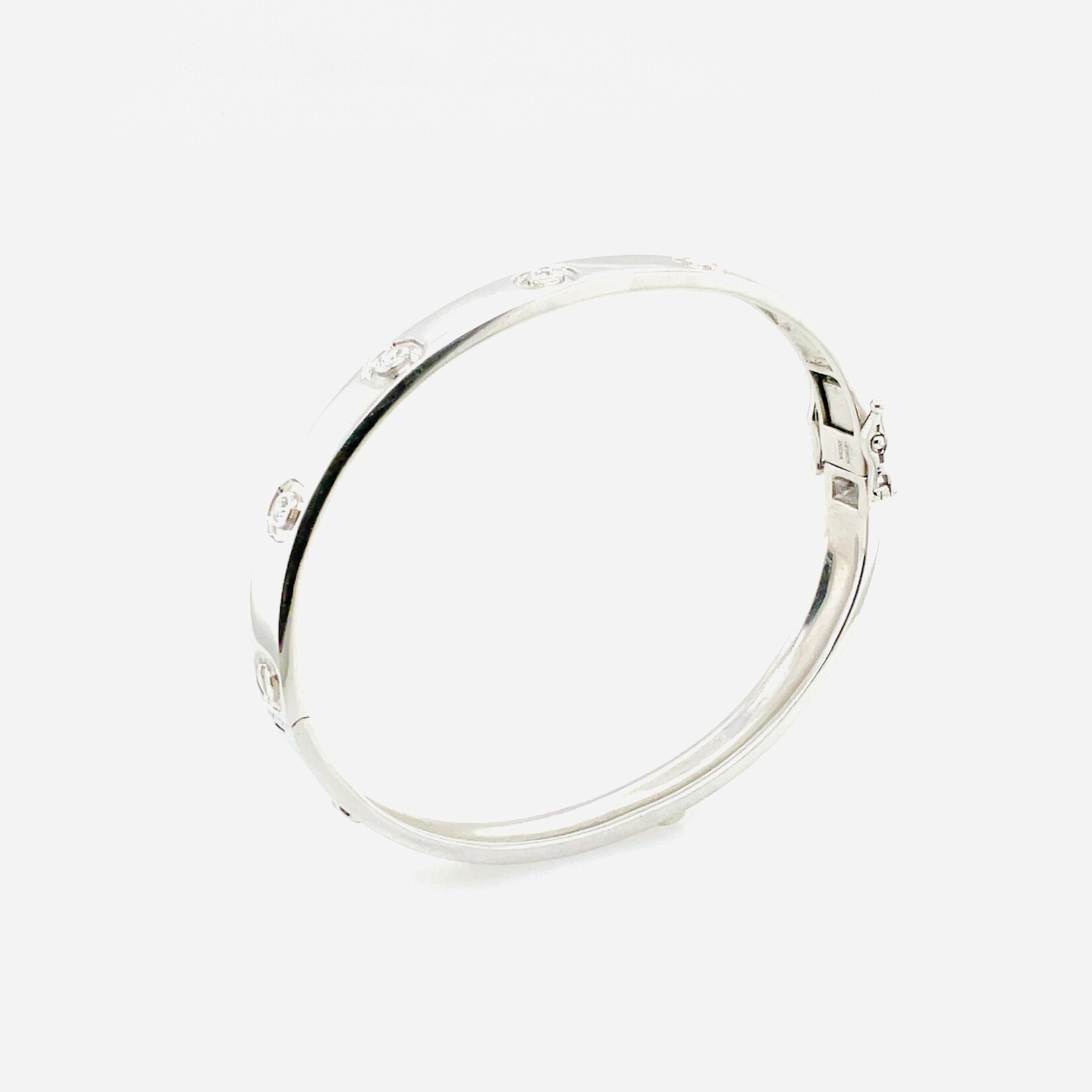 .925 Natural Diamond Bangle 0.20 Ctw