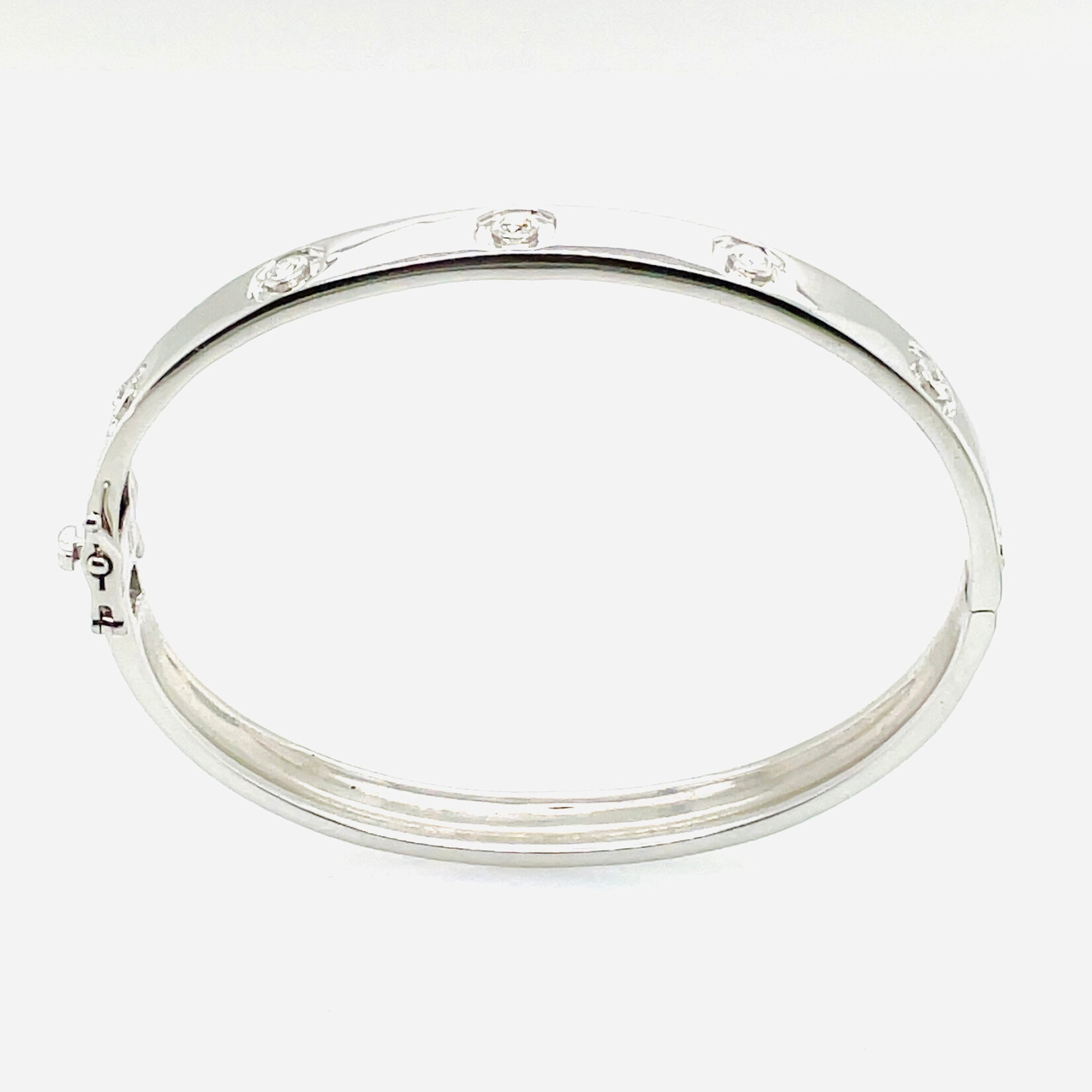 .925 Natural Diamond Bangle 0.20 Ctw