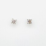 14Kt WG Lab Grown Dia Stud Earrings 0.50 Ctw