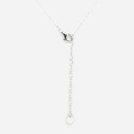 .925 Lab Diamond Bezel Set Necklace 0.25 Ctw