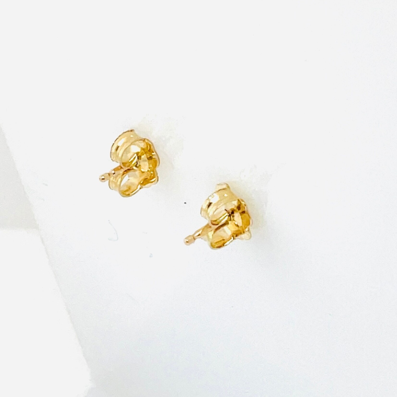 14Kt YG Round LGD Solitaire Stud Earrings 2.33 Ctw