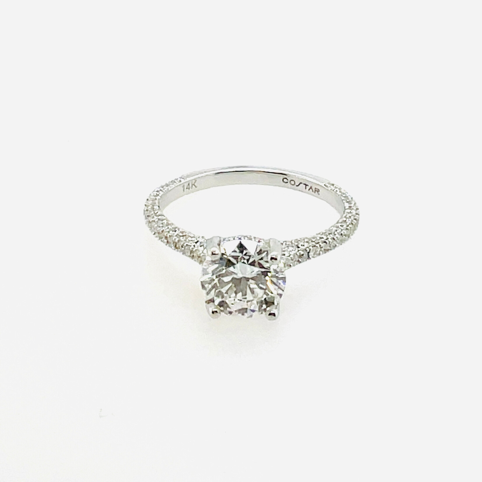 Costar 14KW 1.53 ct Center LGD, 2.19cttw,  Size 6