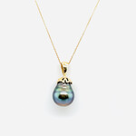 14Kt YG Tahitian Baroque Pearl Pendant w/ 16"