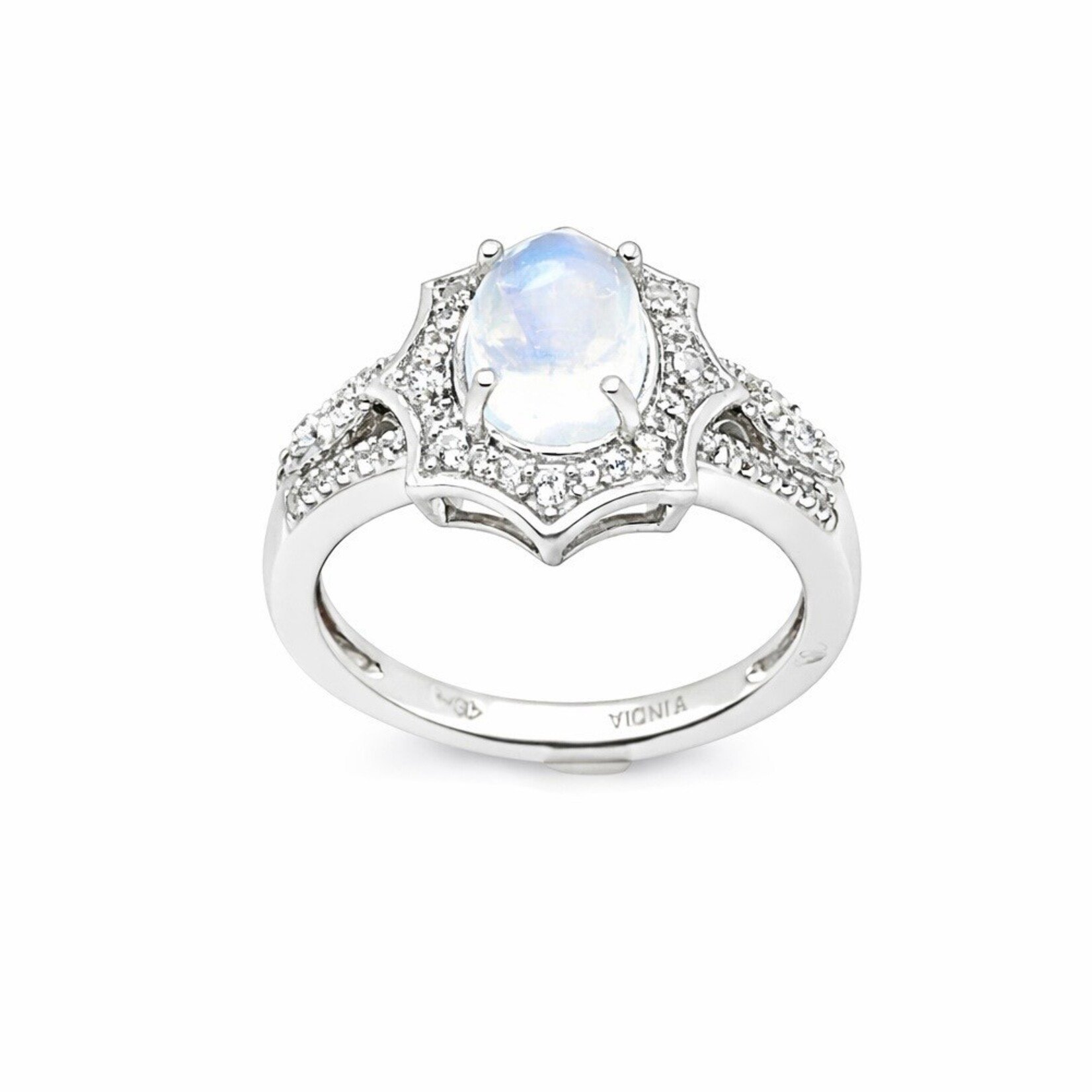.925 Aurora Moonglow White Moonstone Size 6