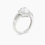 .925 Aurora Moonglow White Moonstone Size 8