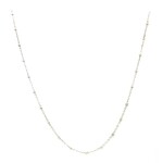 Sterling Silver Beaded Chain 18"