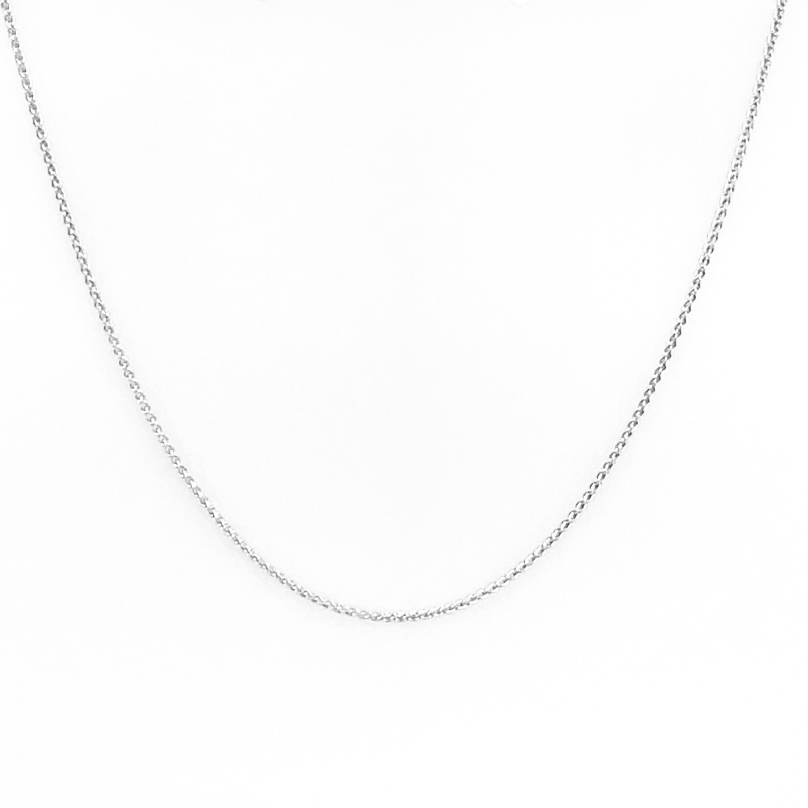 14K White Gold 1 mm Wheat 20" Chain