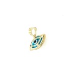14 Kt YG Evil Eye Pendant Charm