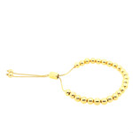 Gold Filled 6MM Beaded Adjustable Bracelet