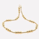 Gold Filled Beaded Chain 16"