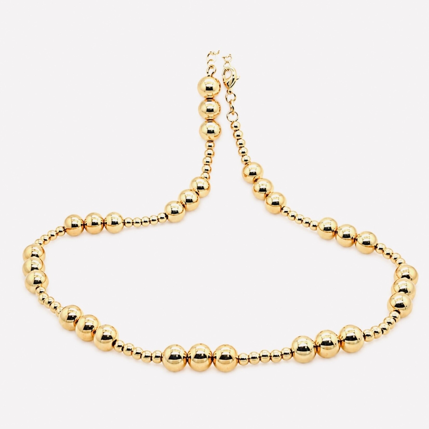 Gold Filled Beaded Chain 16"