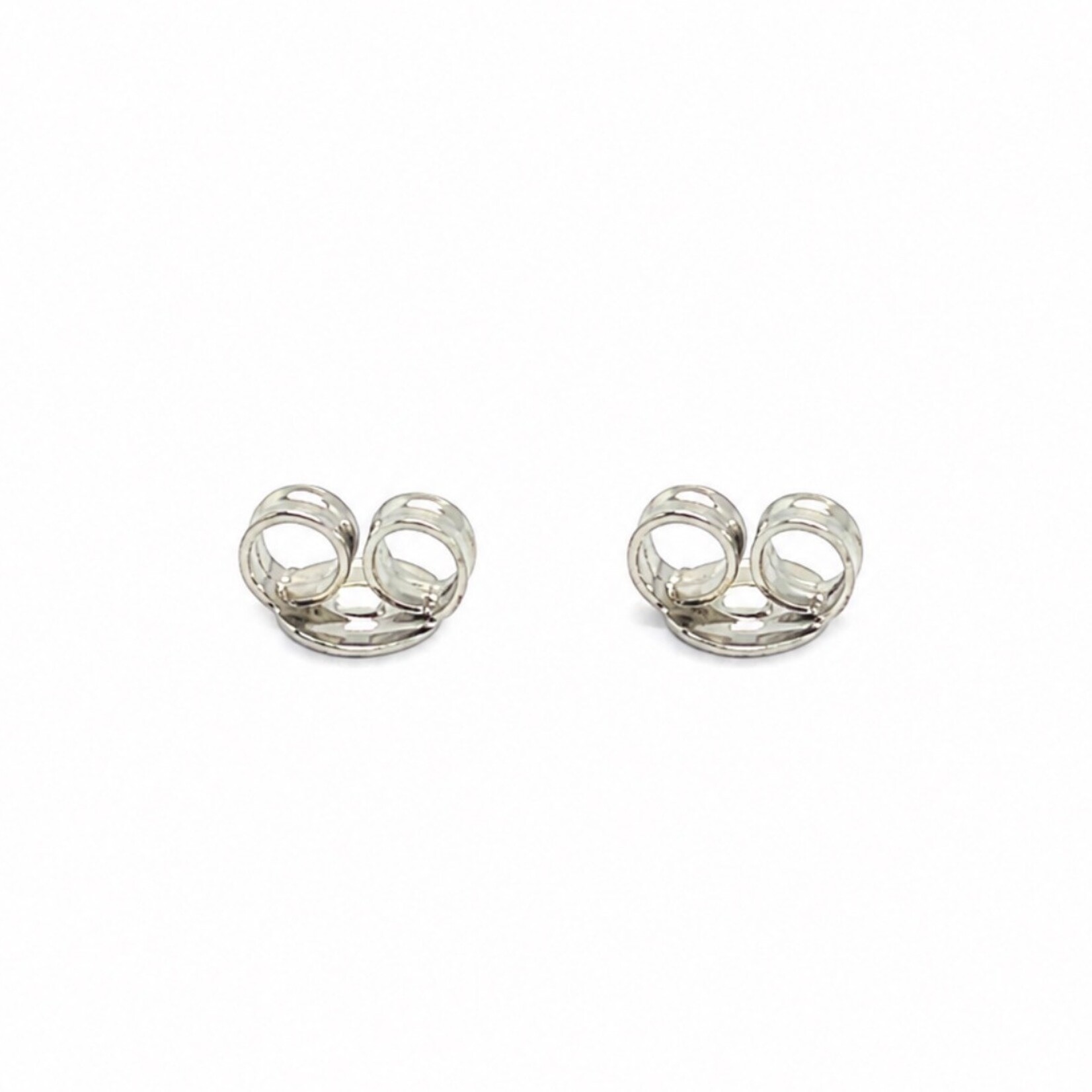 18 Kt Rd Cut Dia Horseshoe Stud Earrings 0.3Ctw
