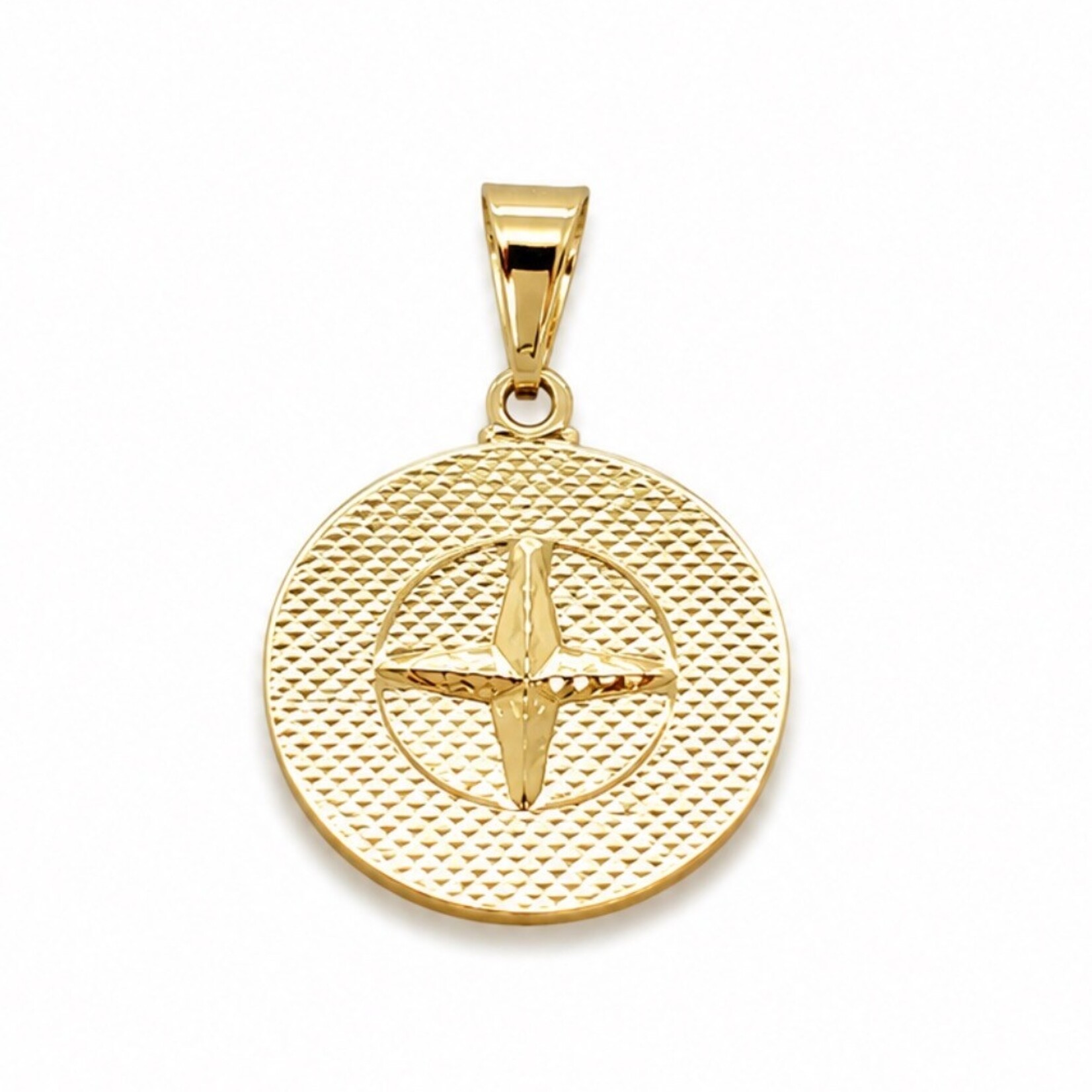 Gold Filled Nautical Compass Pendant