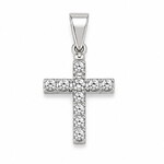 White Gold Filled Cross Charm