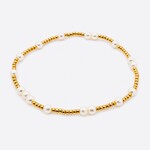 Gold Filled Simulated Pearl Bracelet