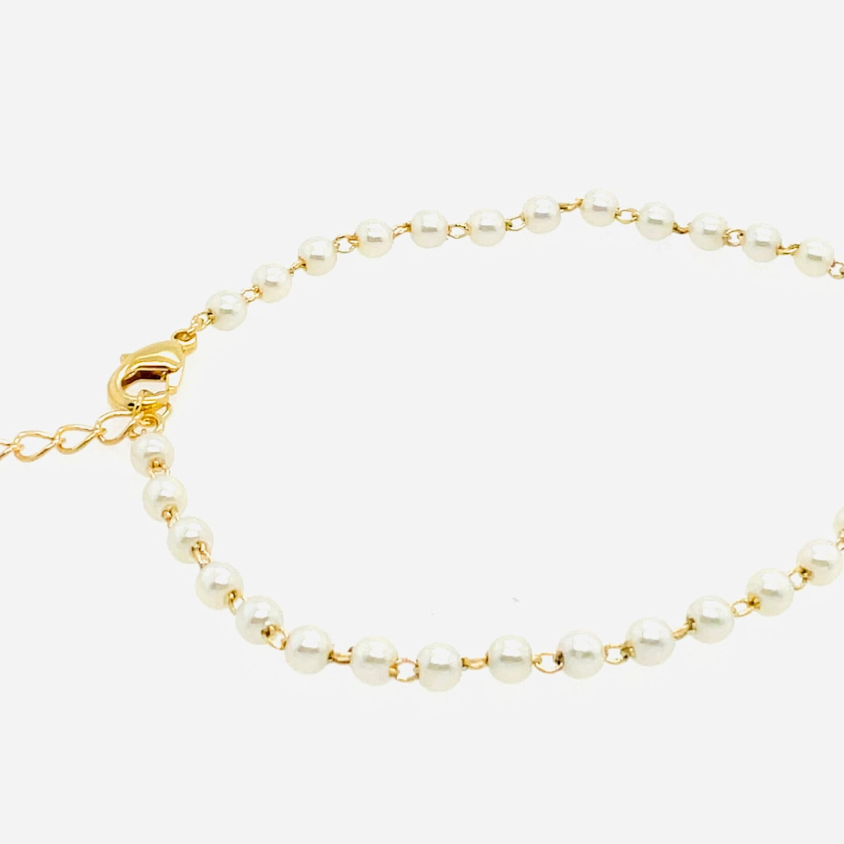 Gold Filled Simulated Pearl Bracelet