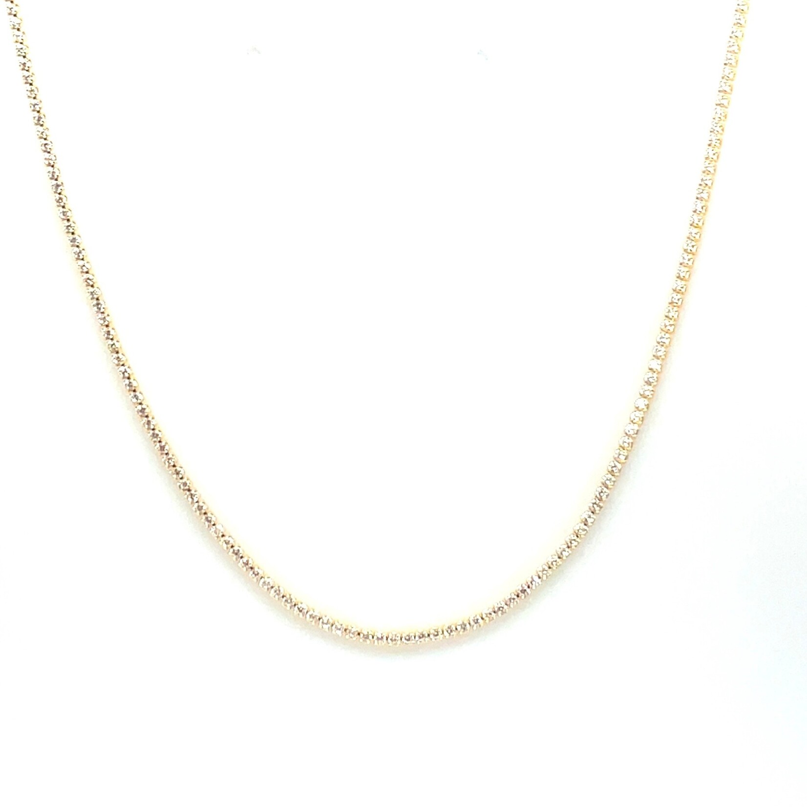 Gold Filled Adjustable Tennis Necklace