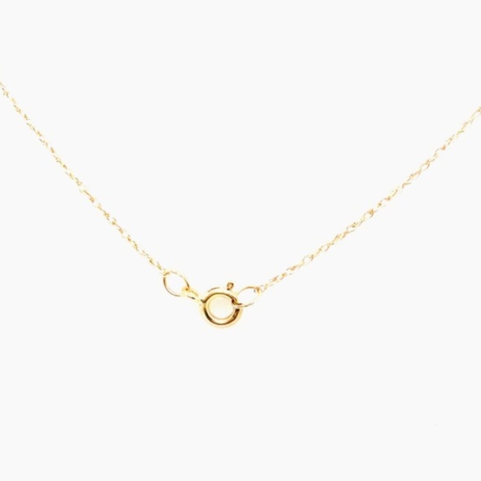 10 KT YG 5mm Cr. Alexandrite Heart Necklace w/18"