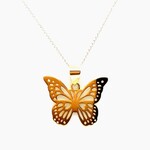 10 Kt YG Butterfly Pendant