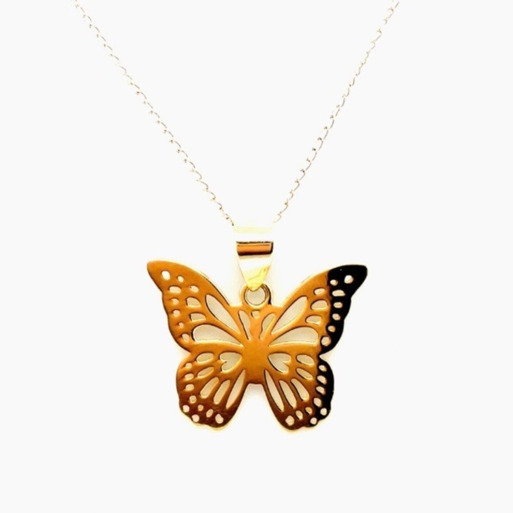 10 Kt YG Butterfly Pendant