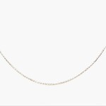 White Gold Baby Wheat Chain