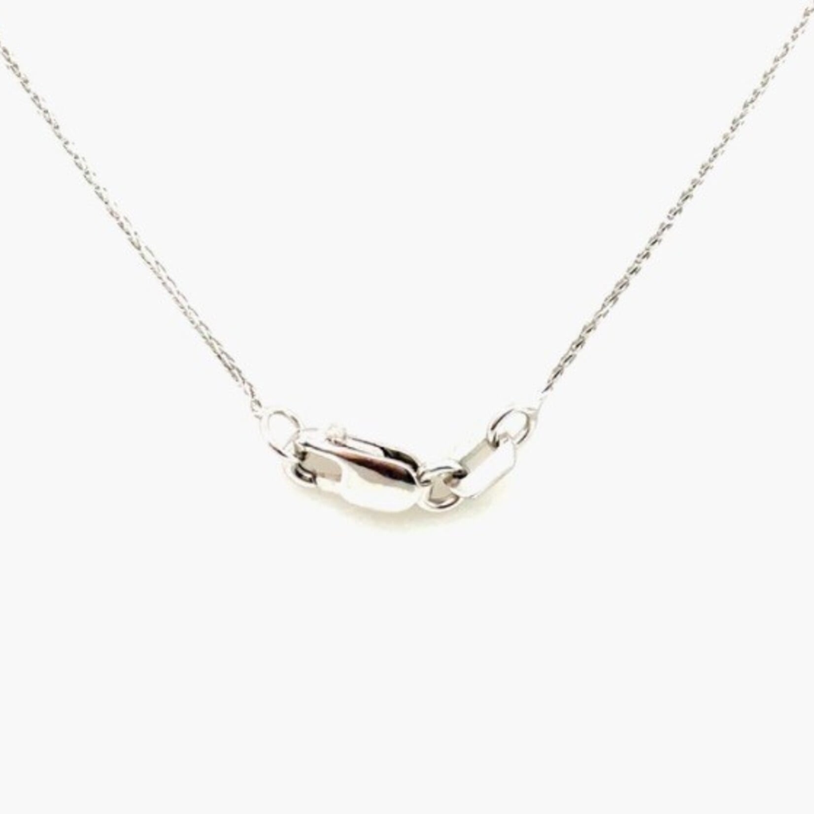 10K White Gold Baby Wheat Chain, 18"