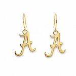 .925 YG Plated Alabama Crimson Tide Earrings