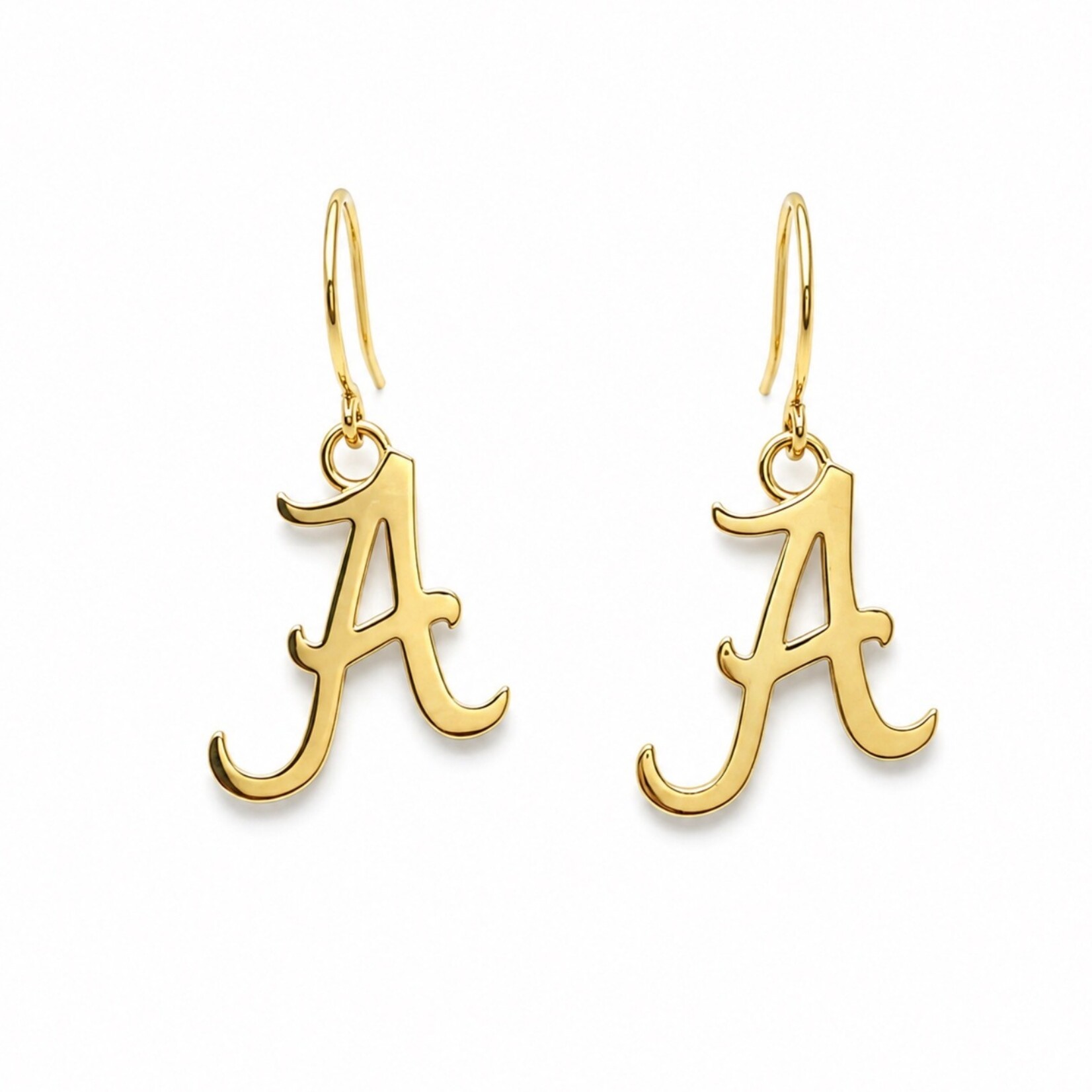 .925 YG Plated Alabama Crimson Tide Earrings
