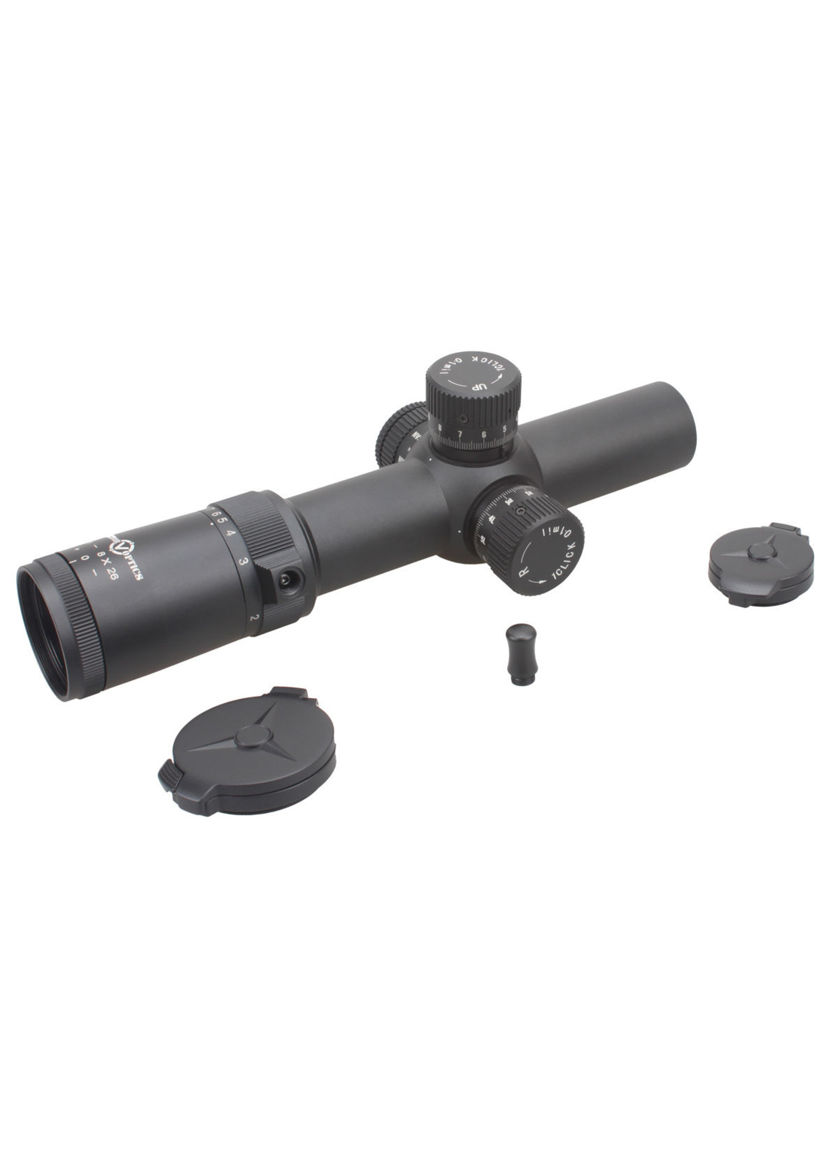 Vector Optics Vector Optics Artemis 1-8x26 FFP CQB/DMR Scope Illuminated ZeroStop MRAD 35mmTube