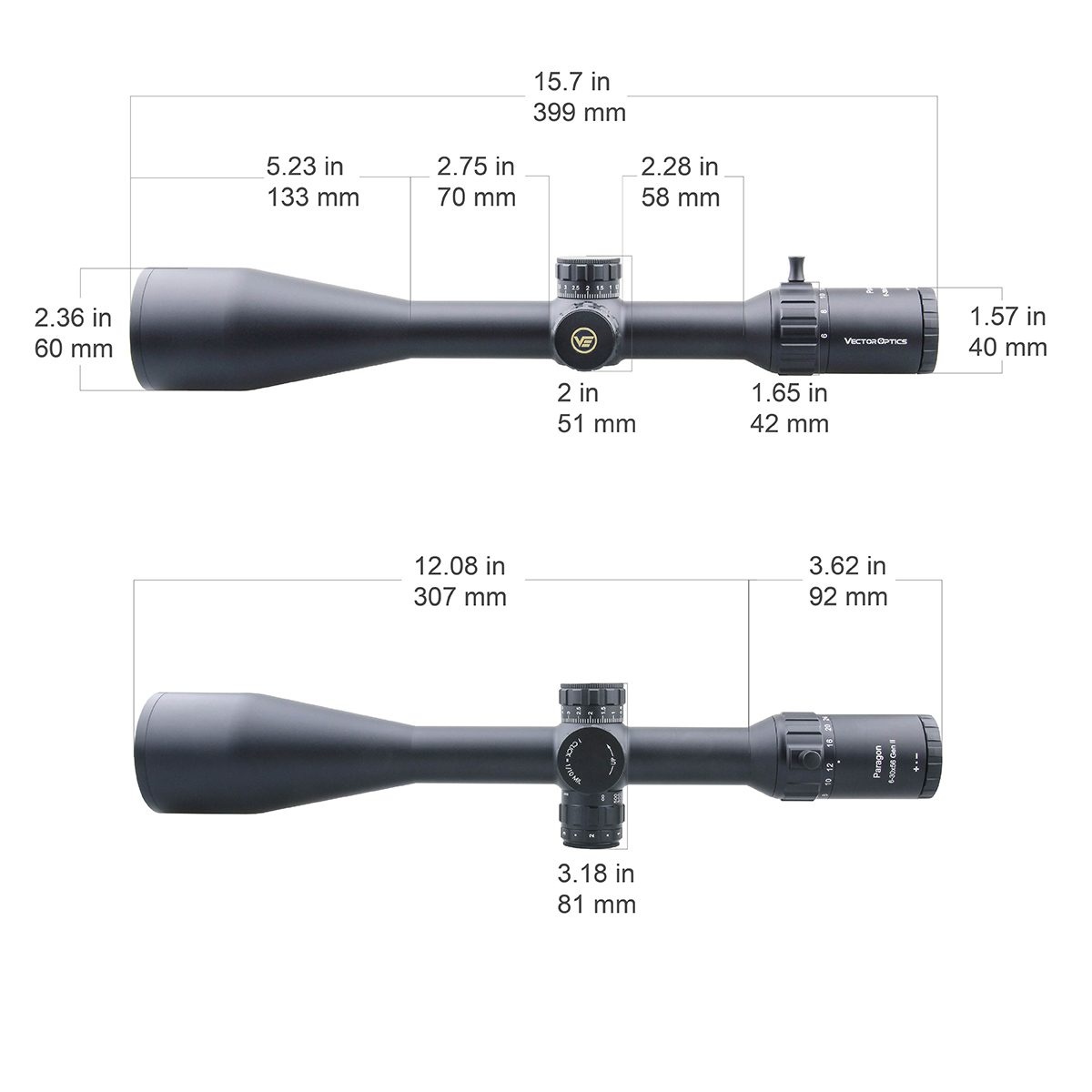 Vector Optics Paragon HD Series SFP Riflescope (Gen2) - opticspice.ca