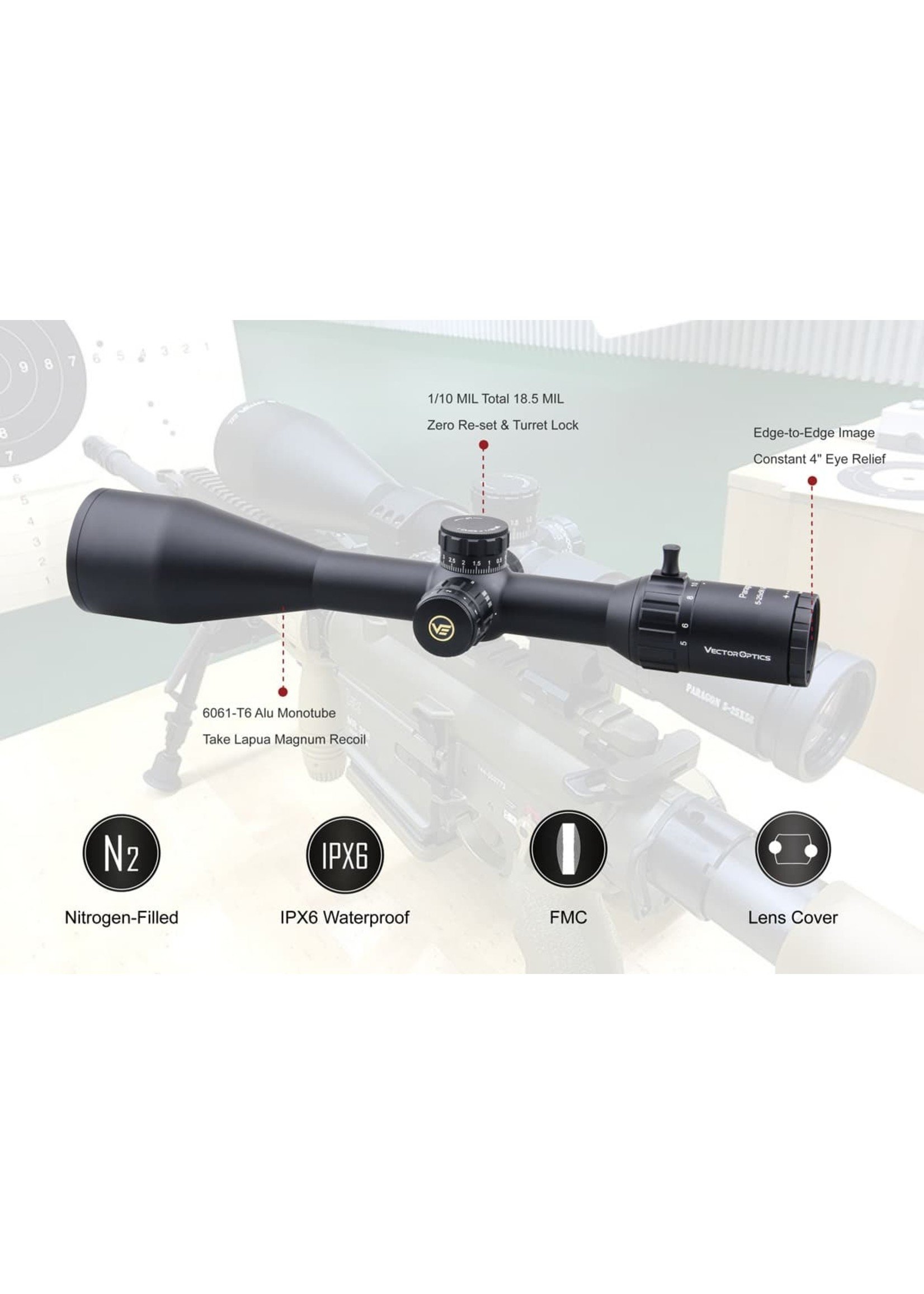 Vector Optics Paragon HD Series SFP Riflescope (Gen2) - opticspice.ca