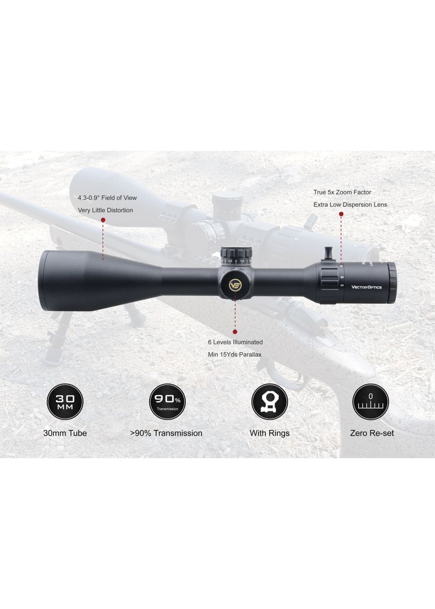 Vector Optics Paragon HD Series SFP Riflescope (Gen2) - opticspice.ca