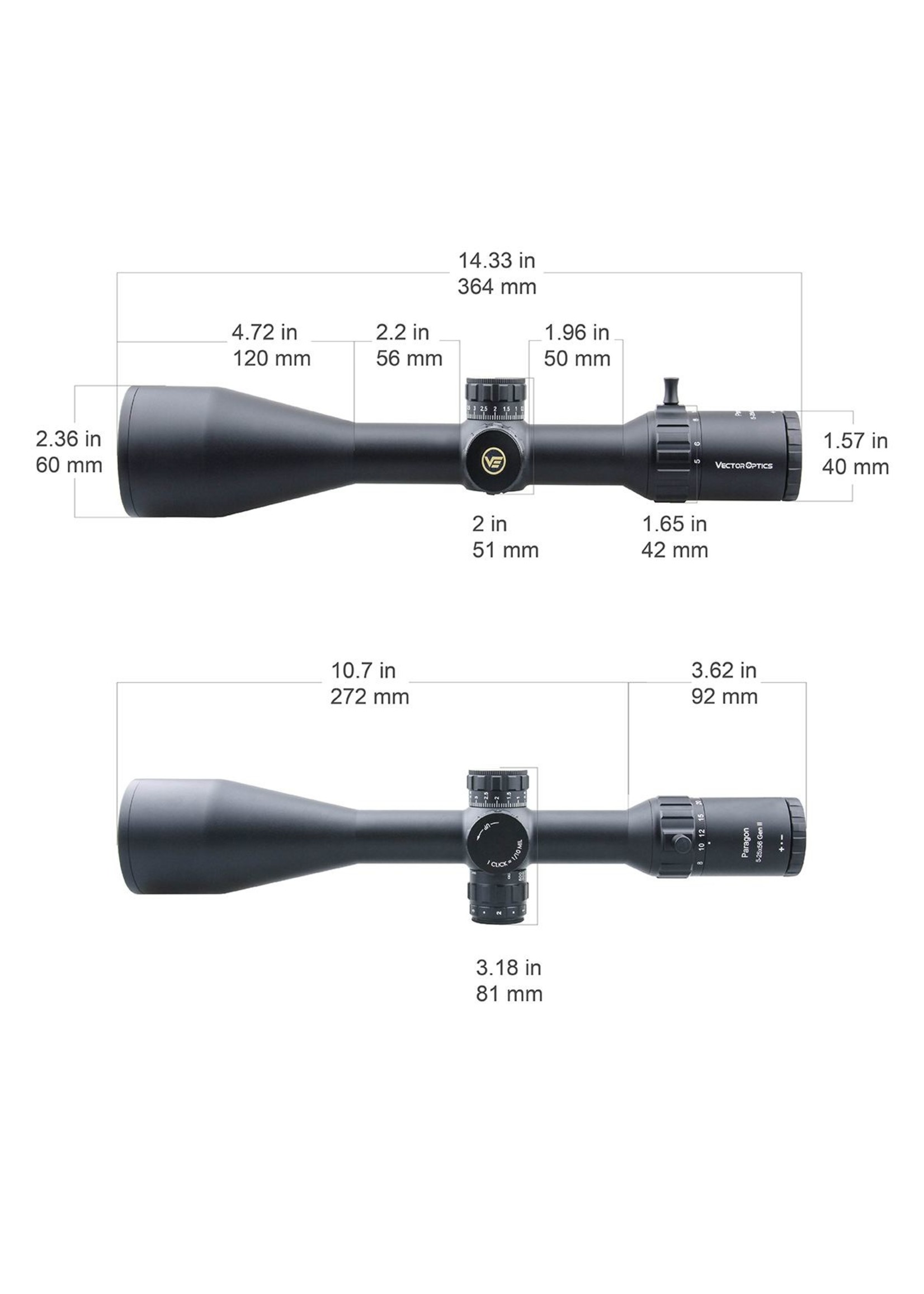 Vector Optics Vector Optics Paragon HD Series SFP  Riflescope  Gen2