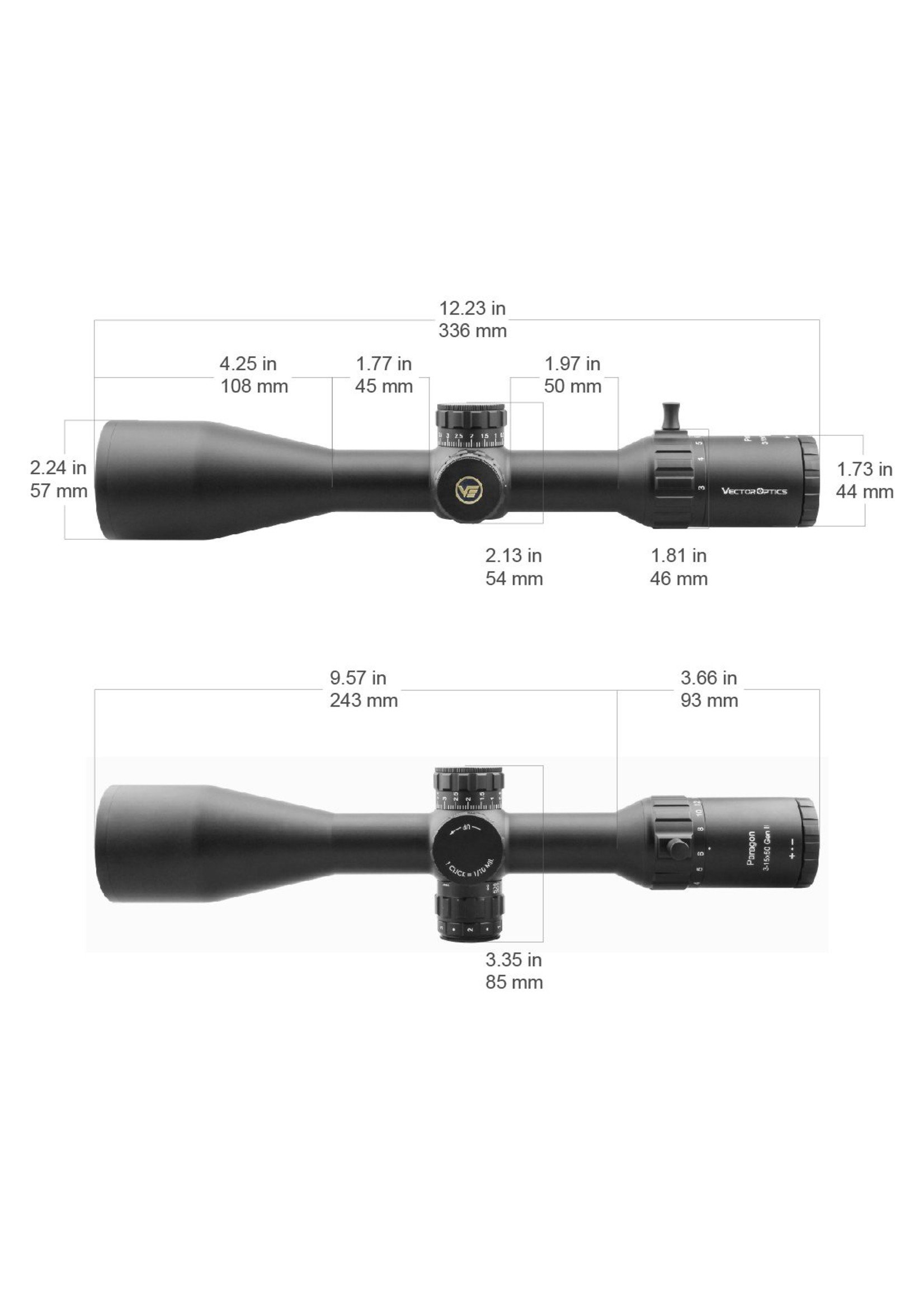 Vector Optics Vector Optics Paragon HD Series SFP  Riflescope  Gen2