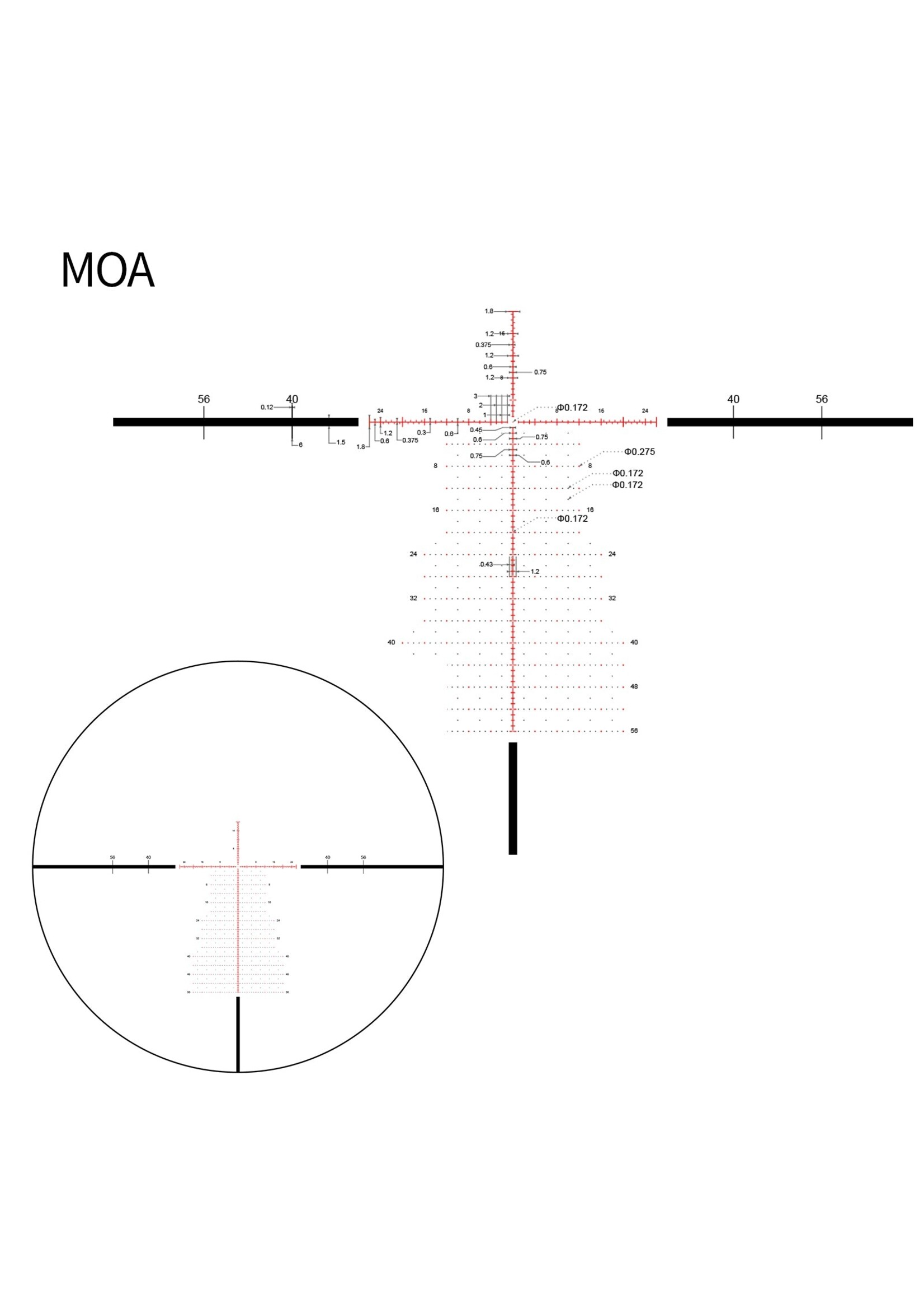 DNT DNT ONE series  FFP Scope MIL or MOA - TOR Illuminated Reticle -Zero Stop - 34mm Tube
