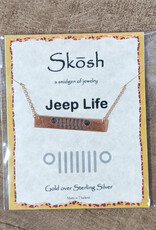 Necklace Jeep Bar Rose Gold