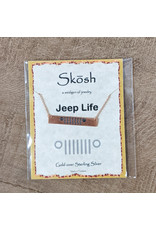 Necklace Jeep Bar Rose Gold