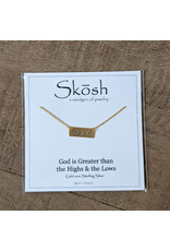 Skosh Necklace God Greater Gld Short
