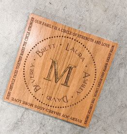 Cherry Plaque 5.5X5.5 Includes Laser Engraving