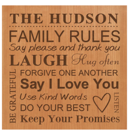 Cherry Plaque 10x10 Includes Engraving