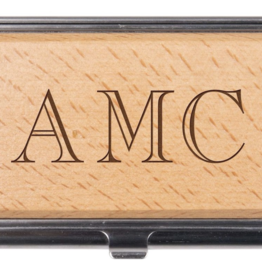 Business Card Holder Wood Includes Laser Engraving