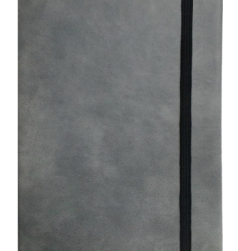 Notebook Grey Faux Leather Large Includes Laser Engraving