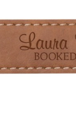 Faux Leather Bookmark Tan Includes Laser Engraving